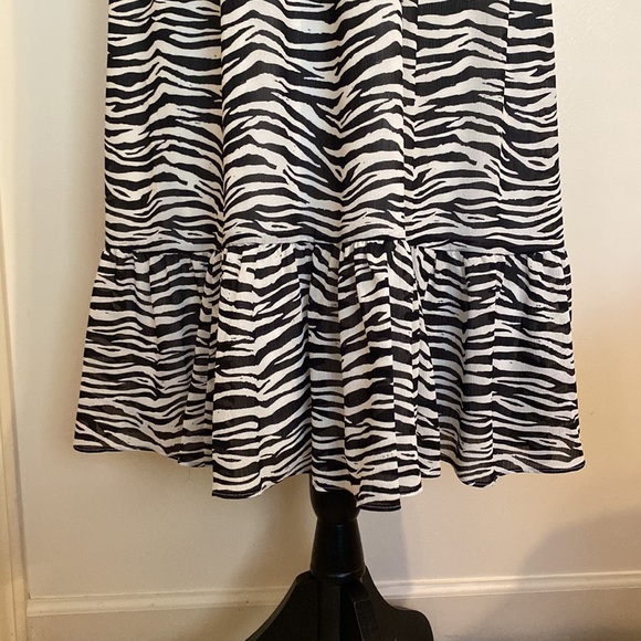 Zebra print J.Crew size 8 dress - Picture 3 of 6